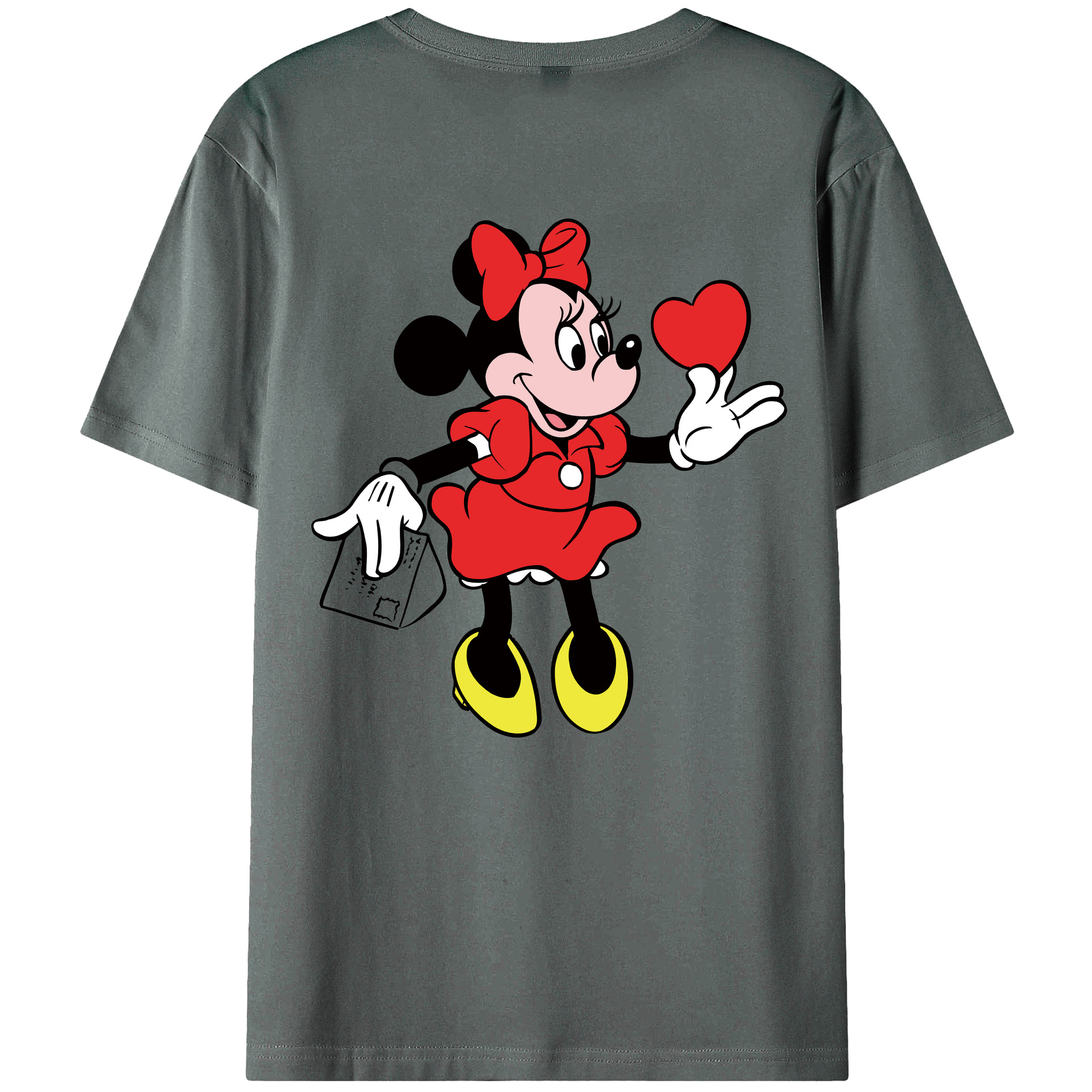 （画像用） ミッキーマウス Mickey Mouse 綿100％半袖Tシャツ（背面プリント）